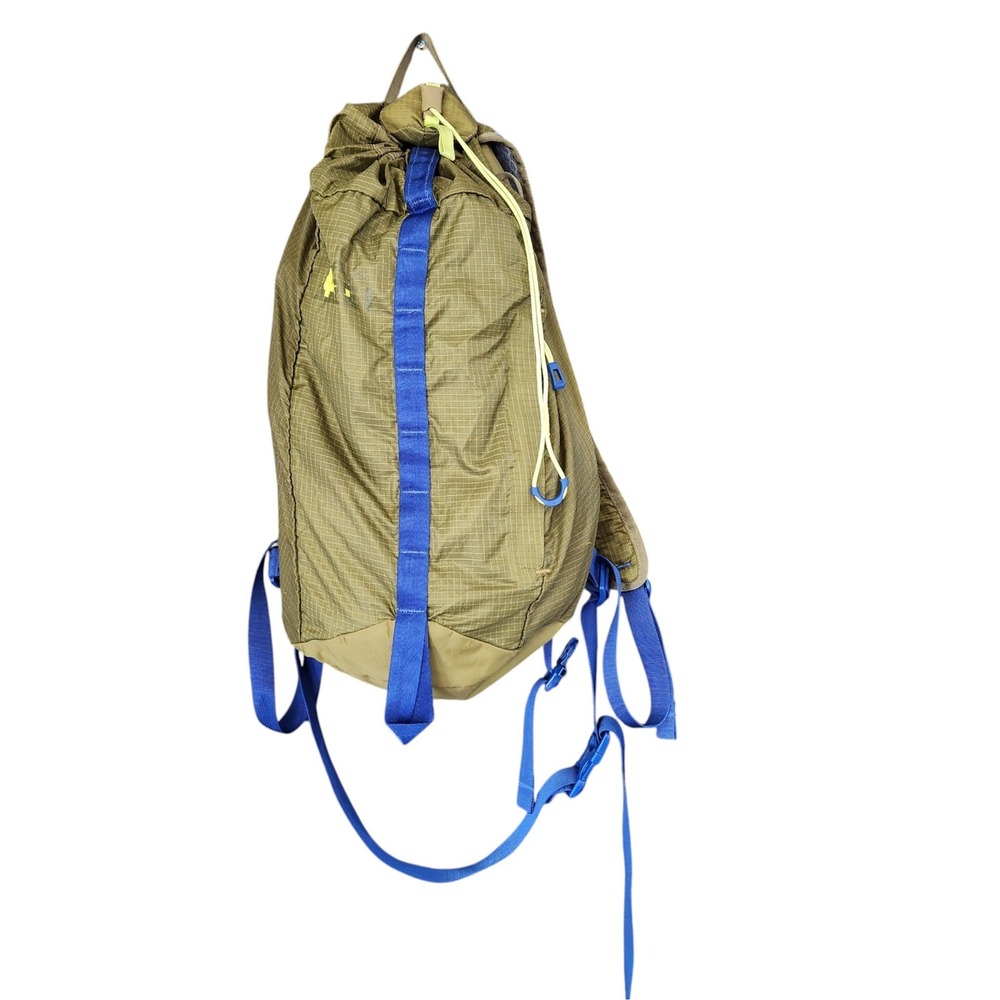 REI Flash 18 Daypack Backpack Olive Green Blue Ripstop Hiking Travel Bag